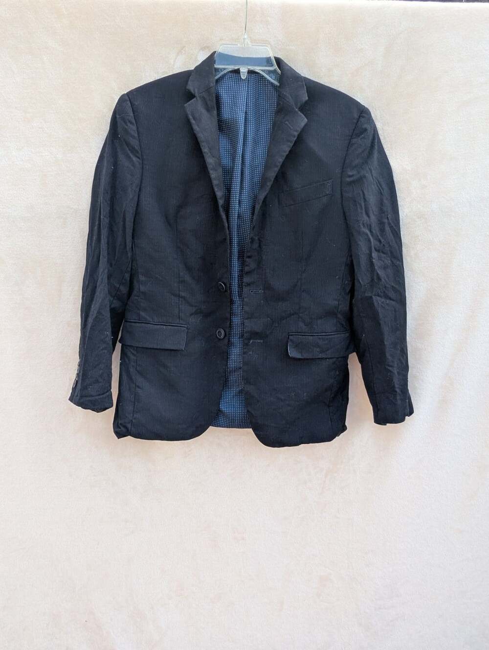 Egara Slim Fit Super 120s Dark Blue Suit Jacket Blazer